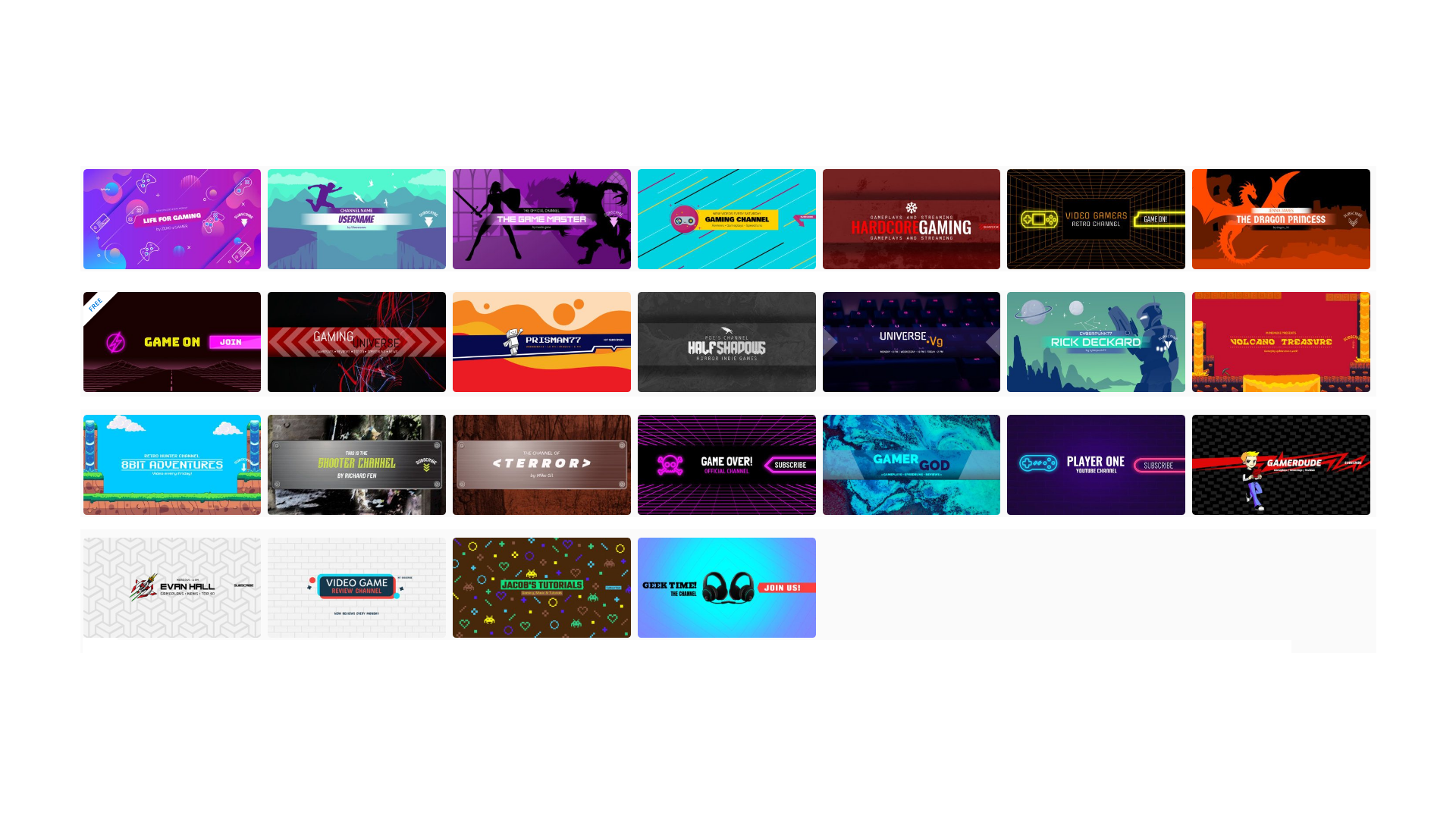 I Will Design for you seo friendly attractive YouTube Banners