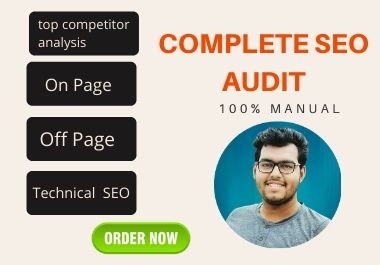 I will provide you website SEO audit report with 1 competitor analysis for rank on Google.
