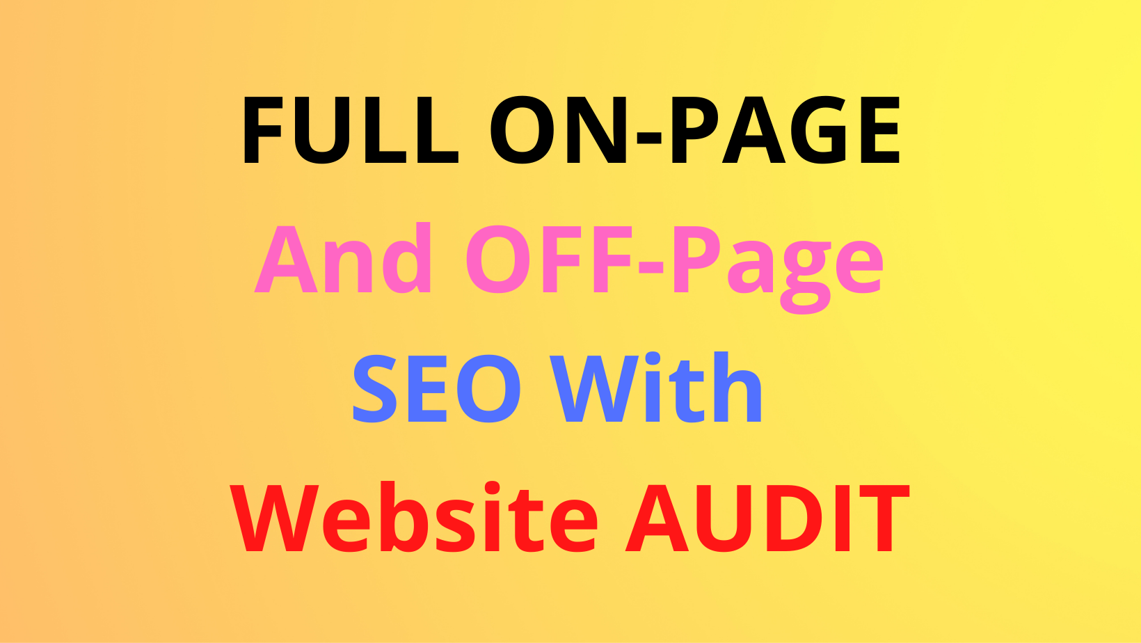 I Will provide your best SEO Audit Analyses on your website.