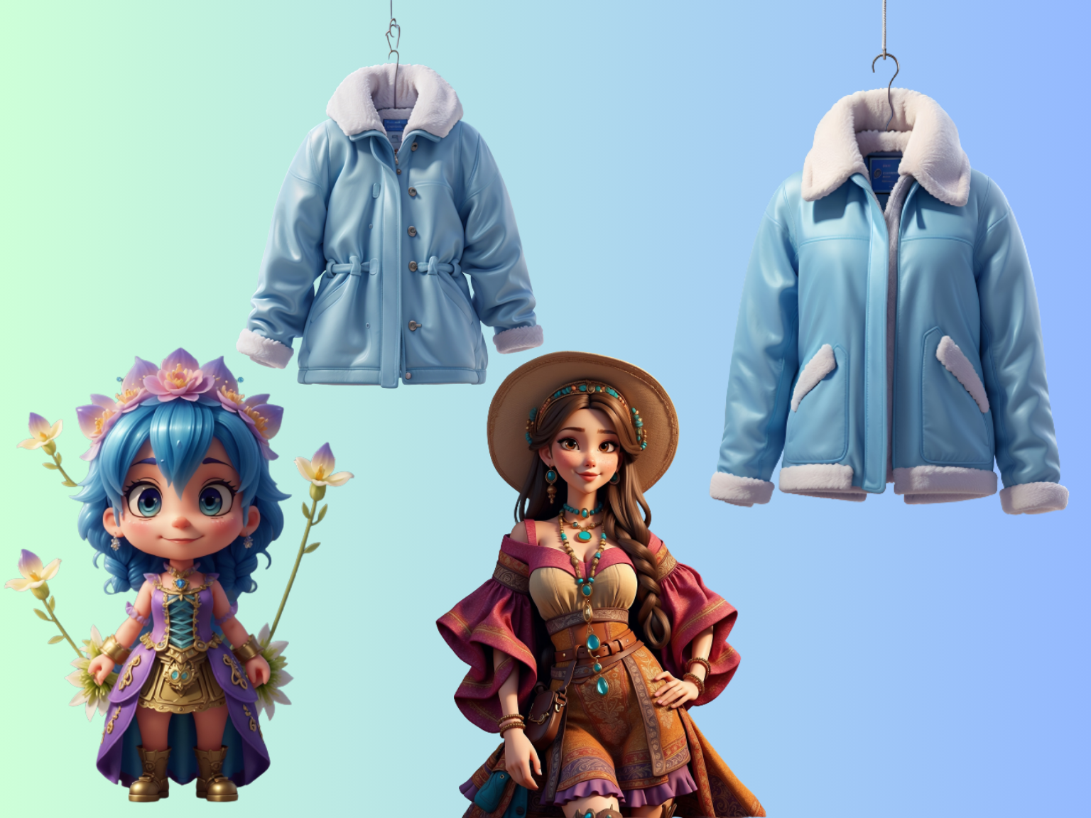 I will create a unique 3D and NFT characters that you can use everywhere