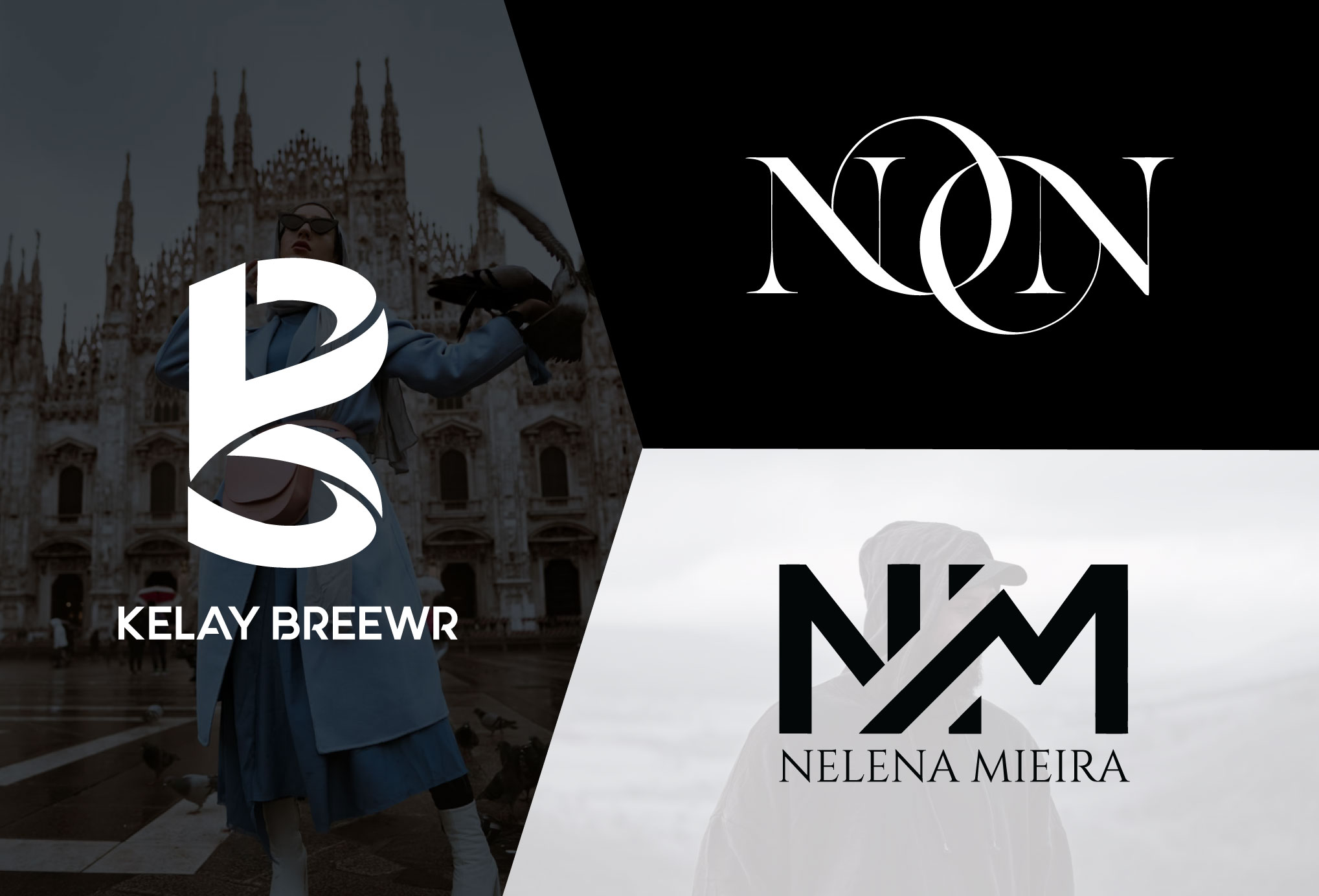 I will do modern clothing, clothing brand, monogram logo design