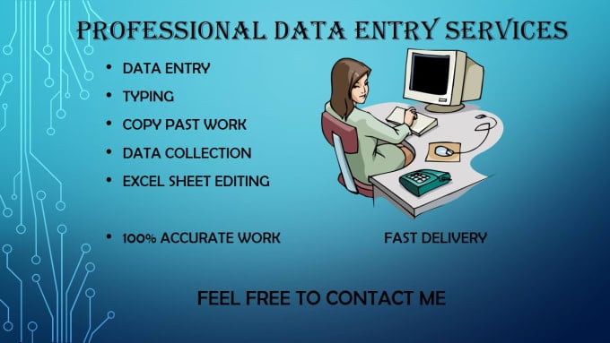 I will do data entry and form filling typing work in excel spreadsheet at low price