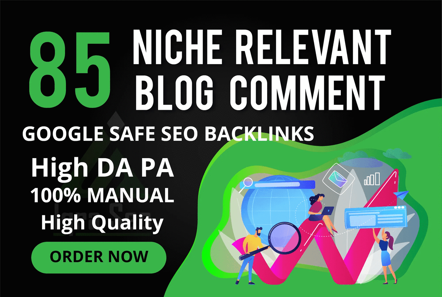 I will do manually high Quality 85 niche relevant blog comment backlinks