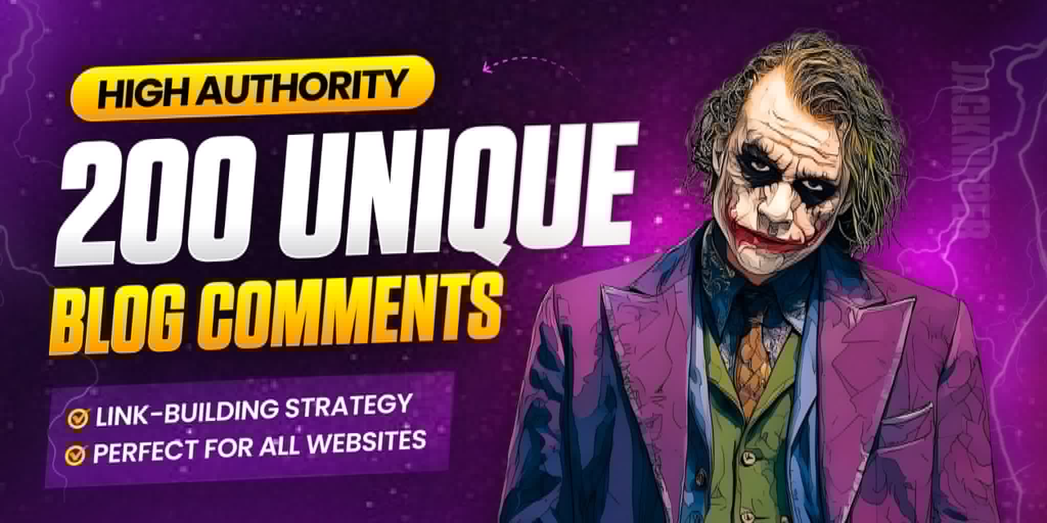 create 200 high quality dofollow blog comments backli...