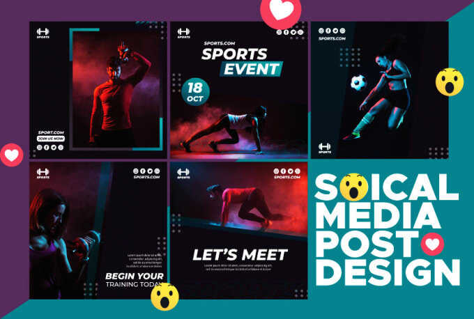 I will design social media graphics for facebook, instagram, youtube, pinterest, twitter