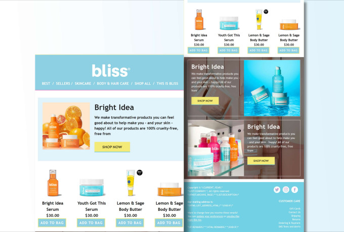 I will design professional mailchimp and klaviyo email template, newsletter for email marketing