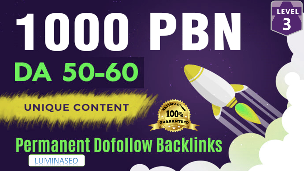 Build 1000 PBNs DR 50+ PLUS Home Page Aged PBNs Backlinks