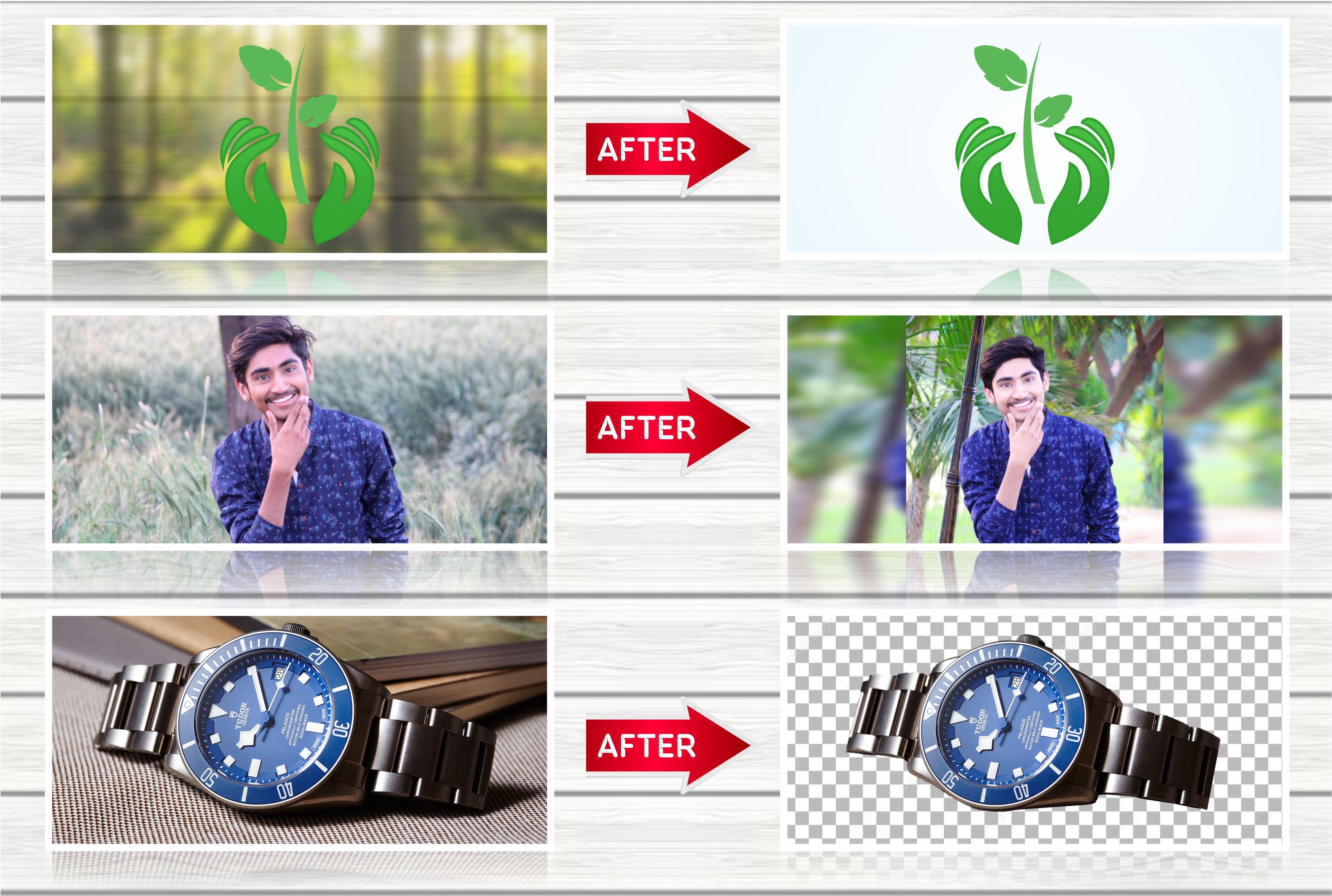 I will provide Photoshop editing, remove change background, face swap, retouch, transparent