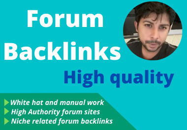 I Create manually 60 high quality forum posting backl...
