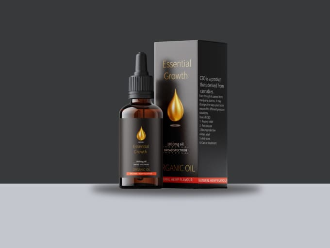I will design cbd or hemp product packaging box and label