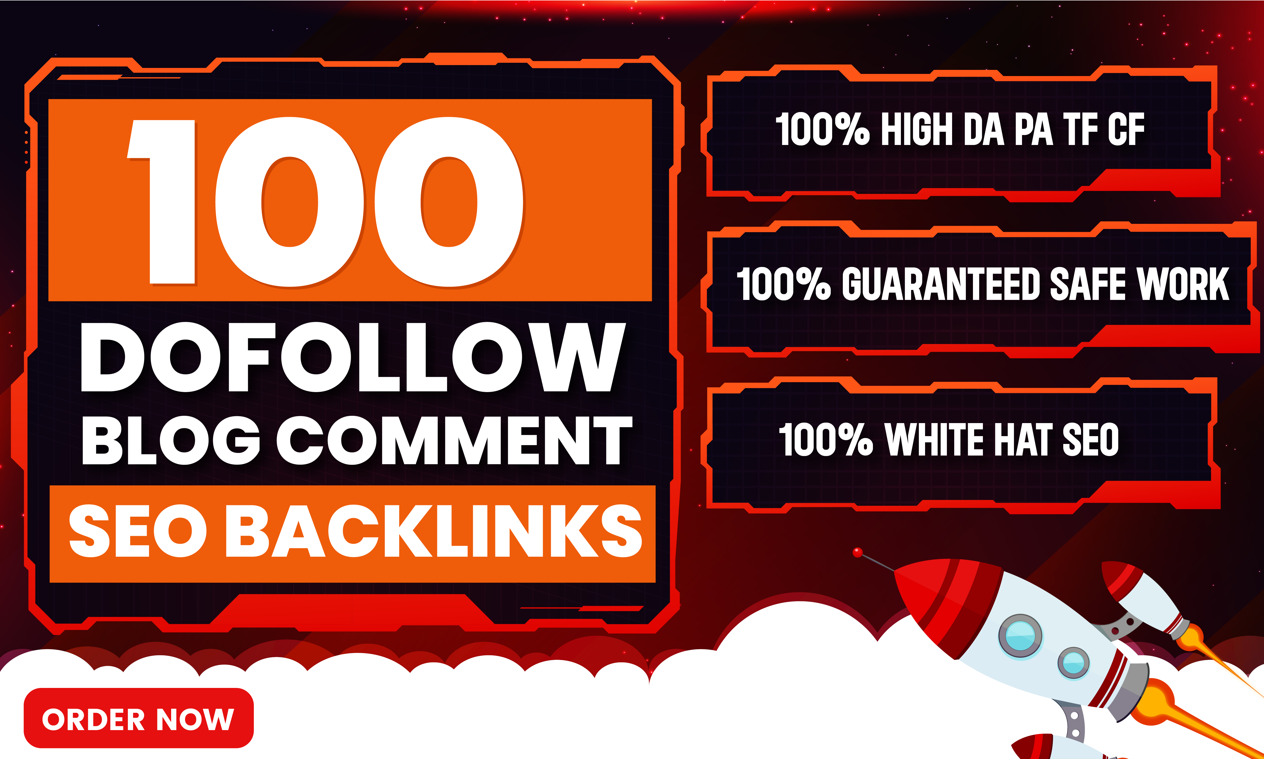 Get 100 Unique Domain Dofollow Comment Backlinks High DA PA TF CF Sites