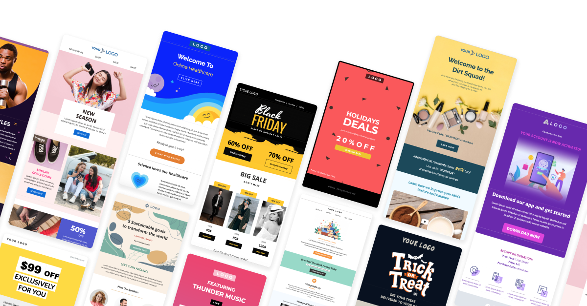 I will build a custom mailchimp email template design from scratch