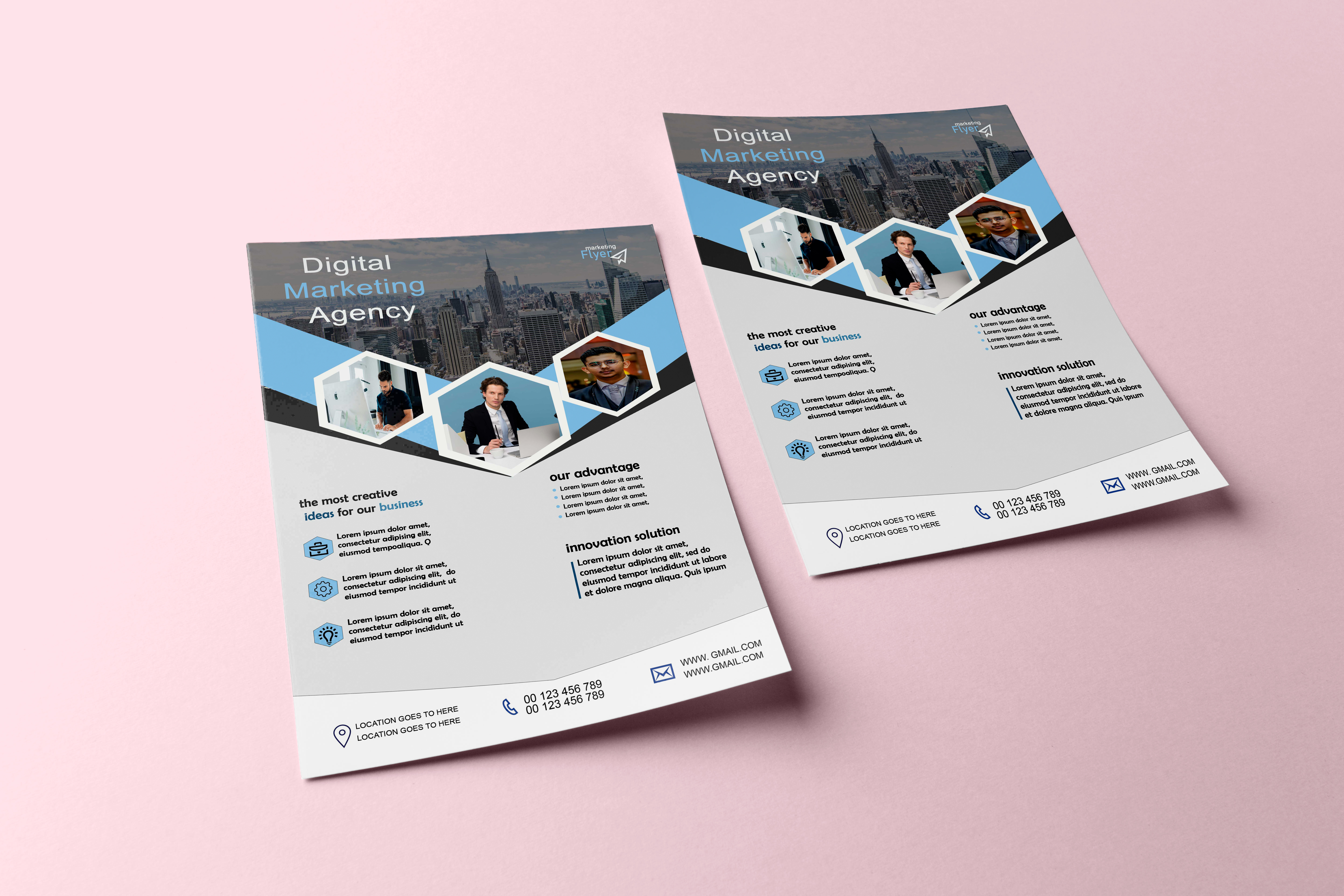 I will design professional flyer and poster , web banner etc.