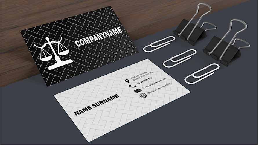 Professional single or double-sided business card