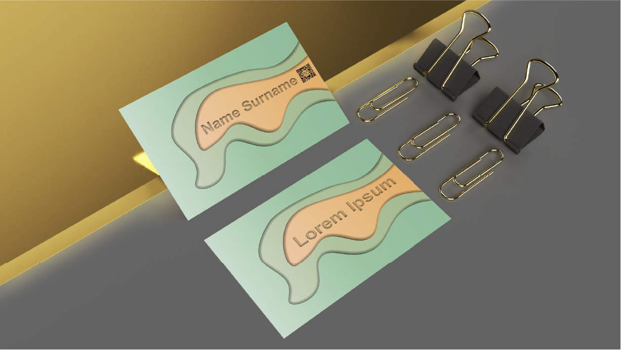 Professional single or double-sided business card