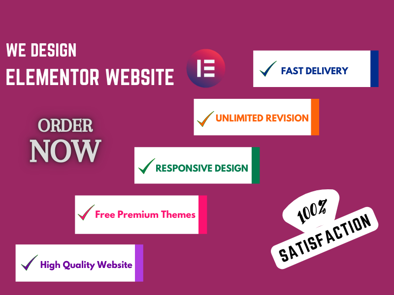 I will deign and redesign wordpress websites with elementor