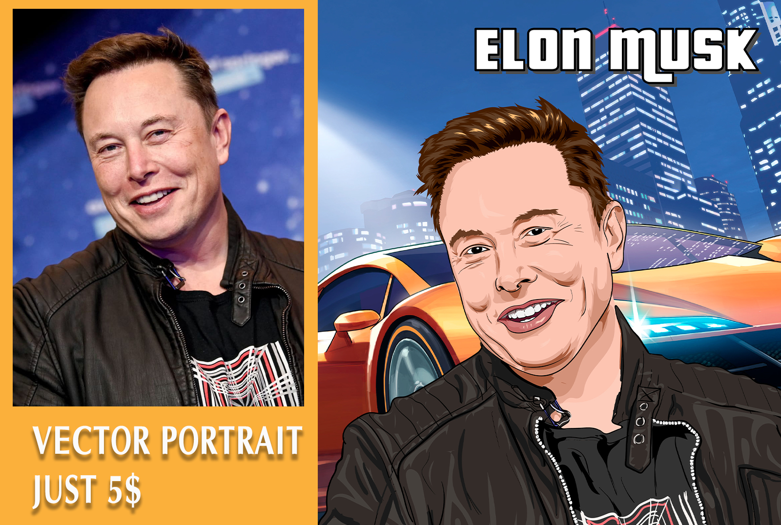 Create vector portrait illustration from your photo