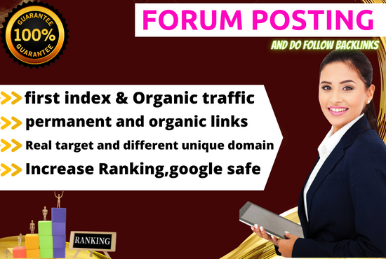 I will give you 40 forum on high authority forum site...