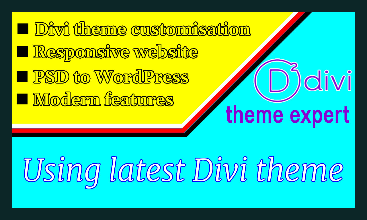 I will be your expert for divi theme,divi builder or wordpress divi