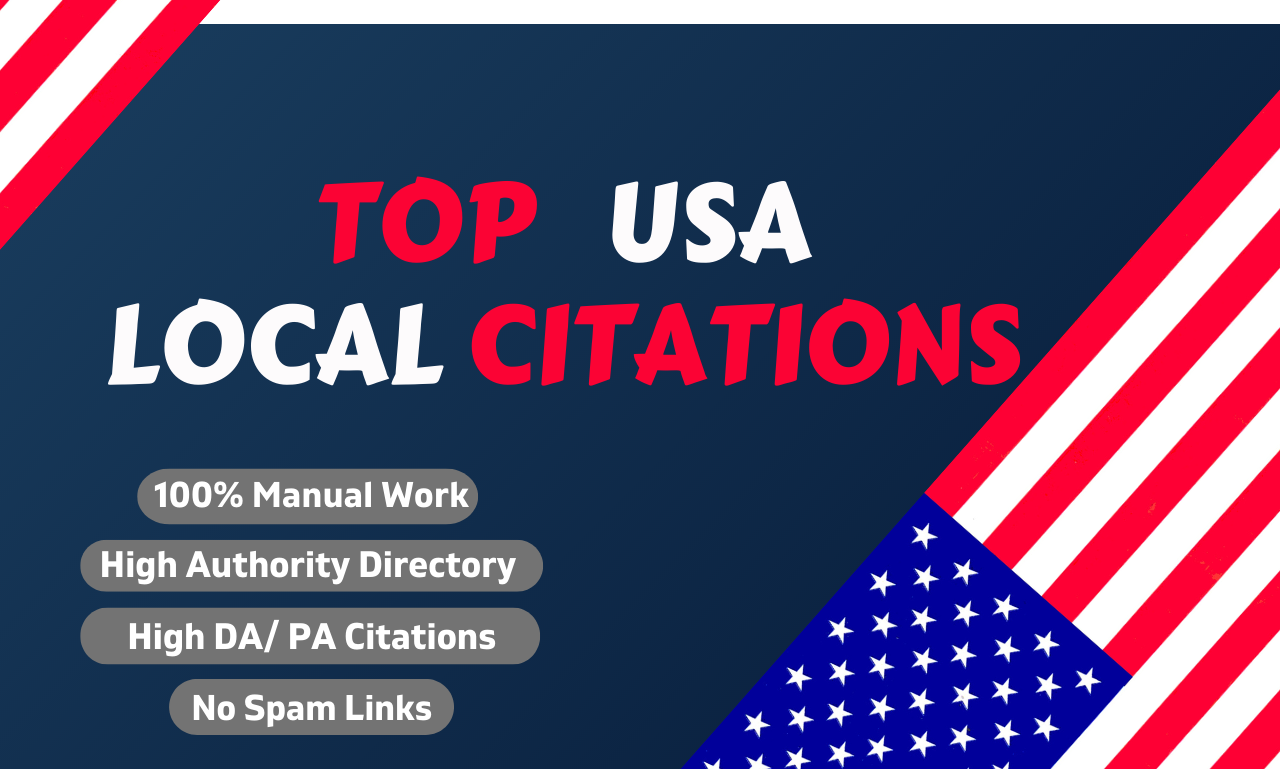 Create Top 50 USA Local Citations and Directory Submission