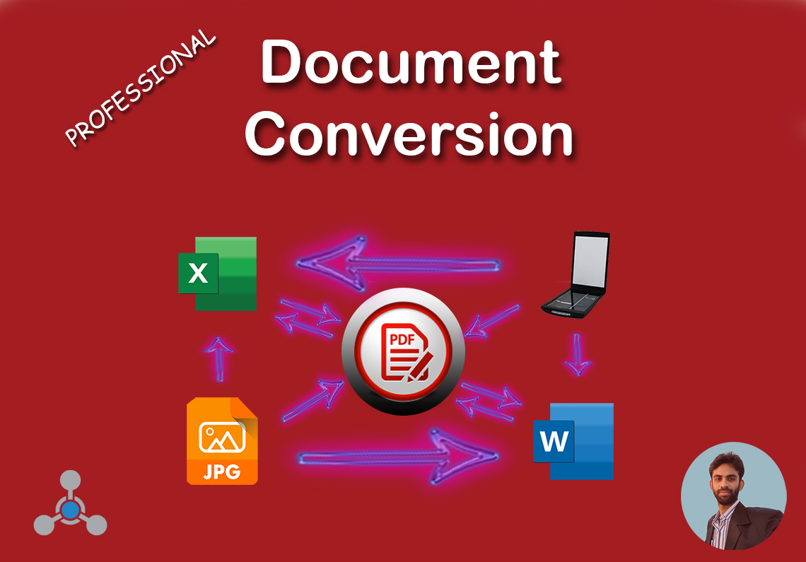 I will do document conversion pdf to excel, pdf to word, data entry upto 10 clear pages