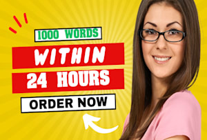 I will write a 1000 word SEO article for you within 24 hours