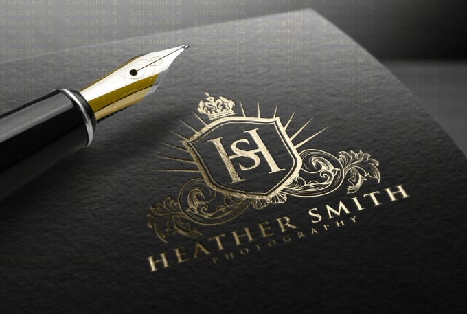 I will create a vintage and heraldic luxury logo for your brand