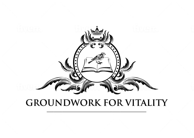 I will create a vintage and heraldic luxury logo for your brand