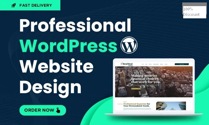 I will design responsive wordpress website design for you