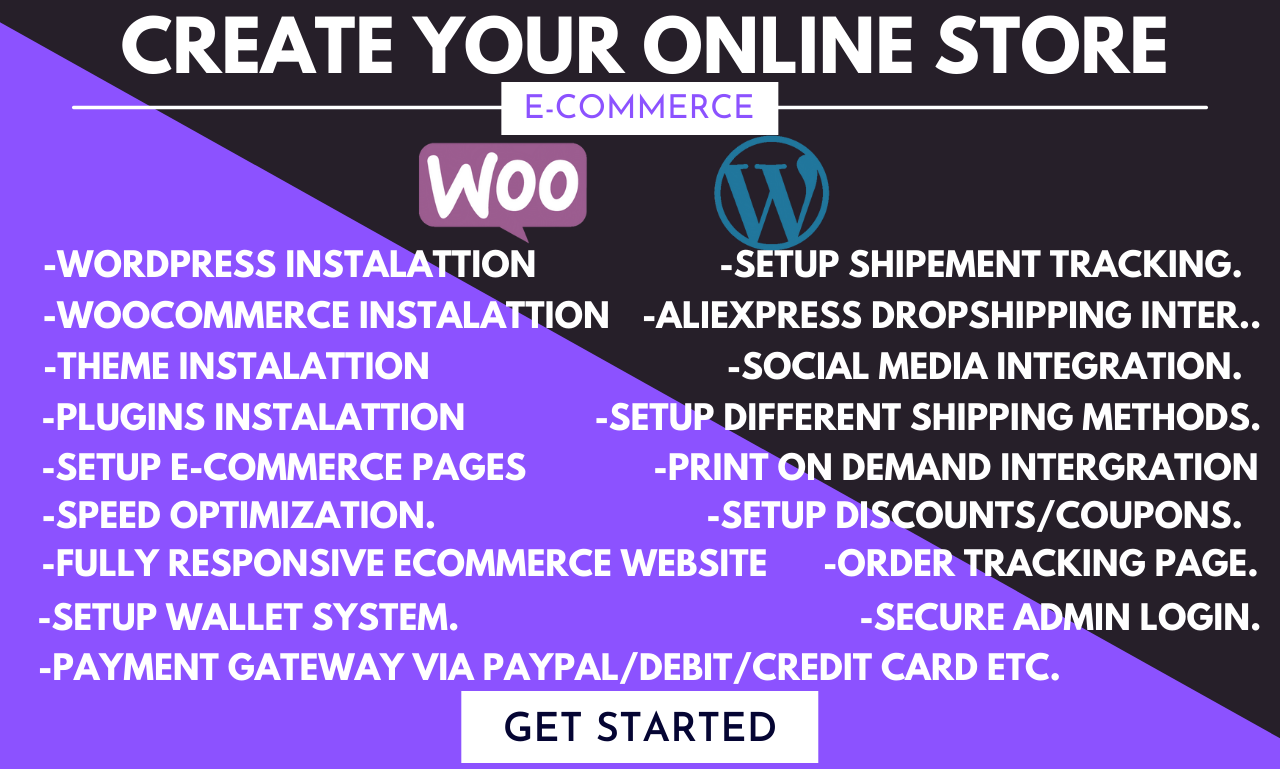 I will create a professional eCommerce web store