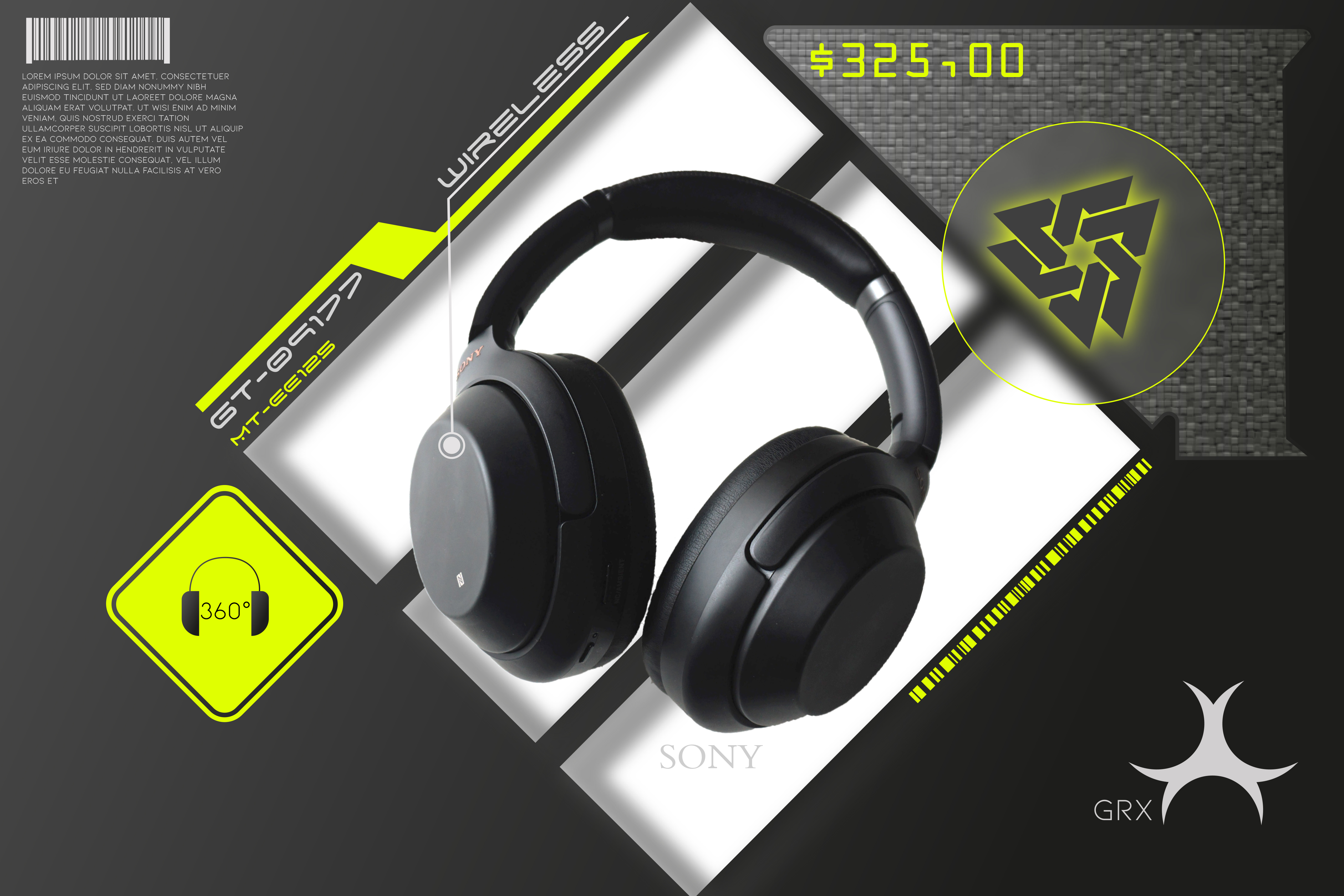 I will create a powerful futuristic web banner, poster design