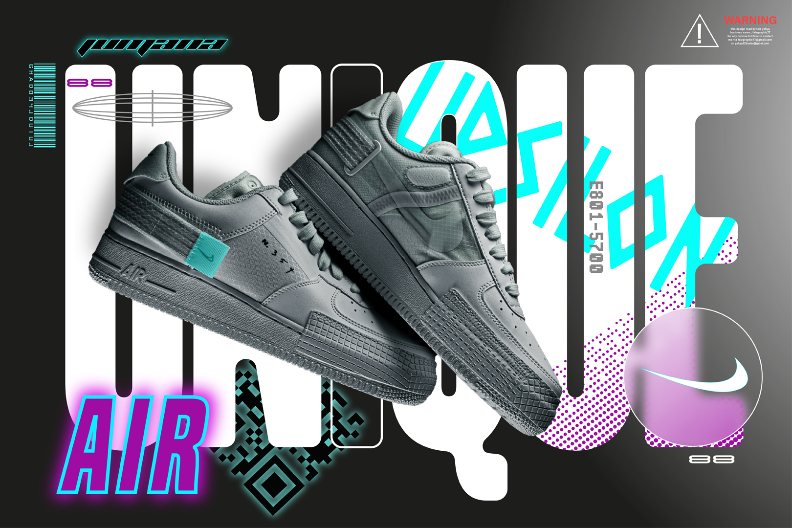 I will create a powerful futuristic web banner, poster design