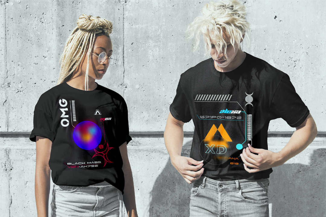 I will create a futuristic cyberpunk streetwear design for pod & mba