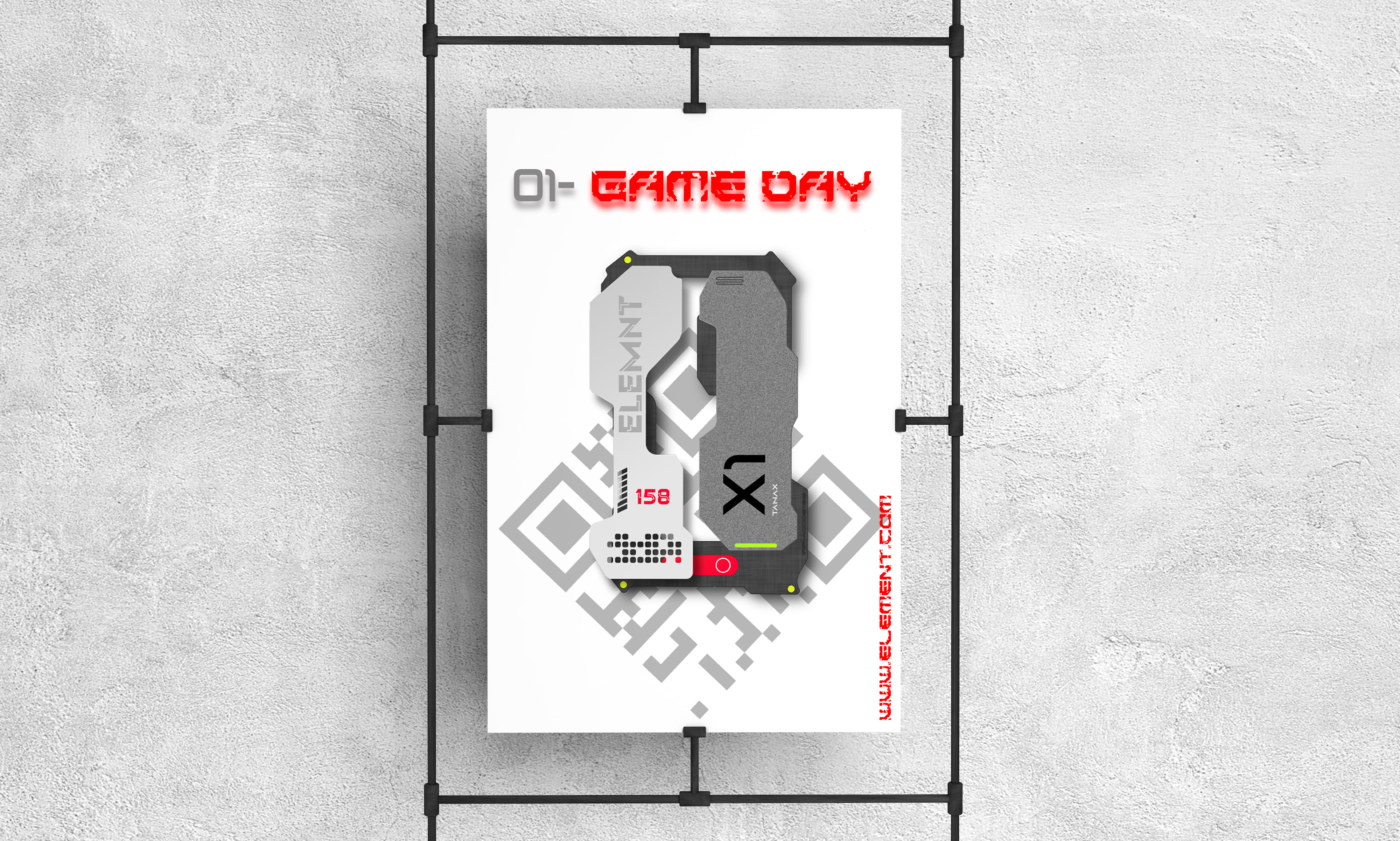 I will create a powerful futuristic web banner, poster design