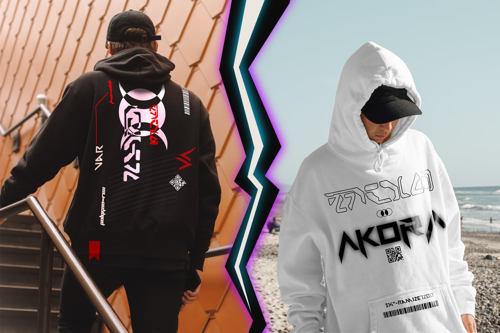 I will create a futuristic cyberpunk streetwear design for pod & mba