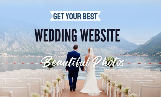 I will design a wedding website for your big day