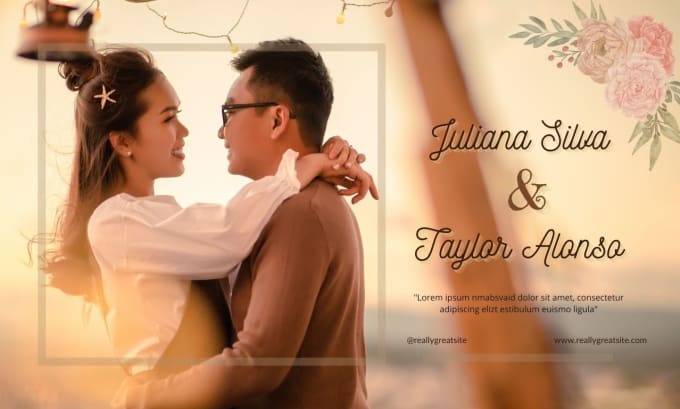 I will design a wedding website for your big day
