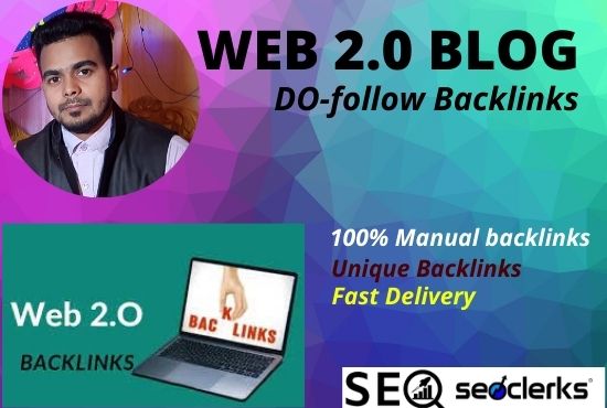 I Will Create 30 Super High position Web2 blog Backlinks for SEO with Unique Content Rank your site.