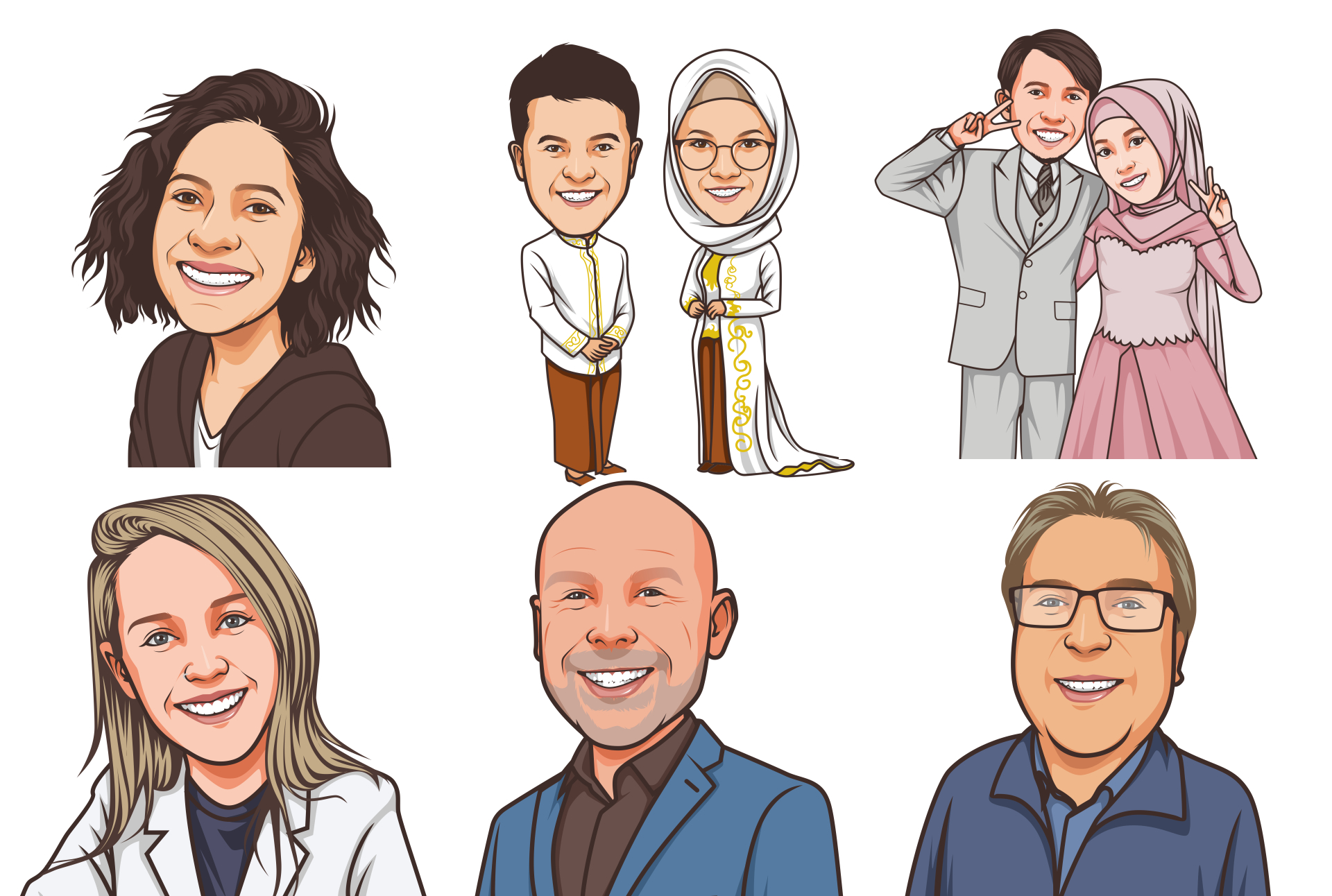 I will make an outstanding portrait caricature of you