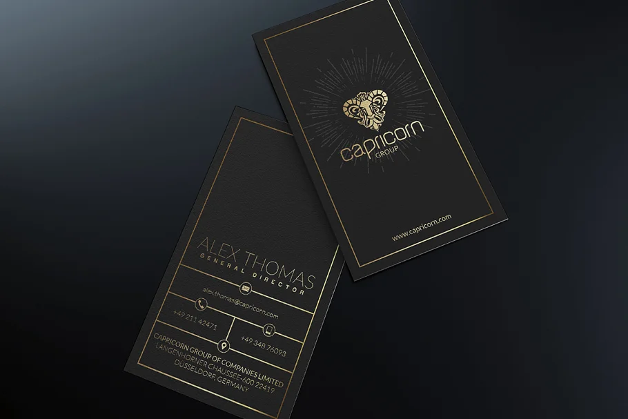 I will create luxury golden business card design within 12 hours