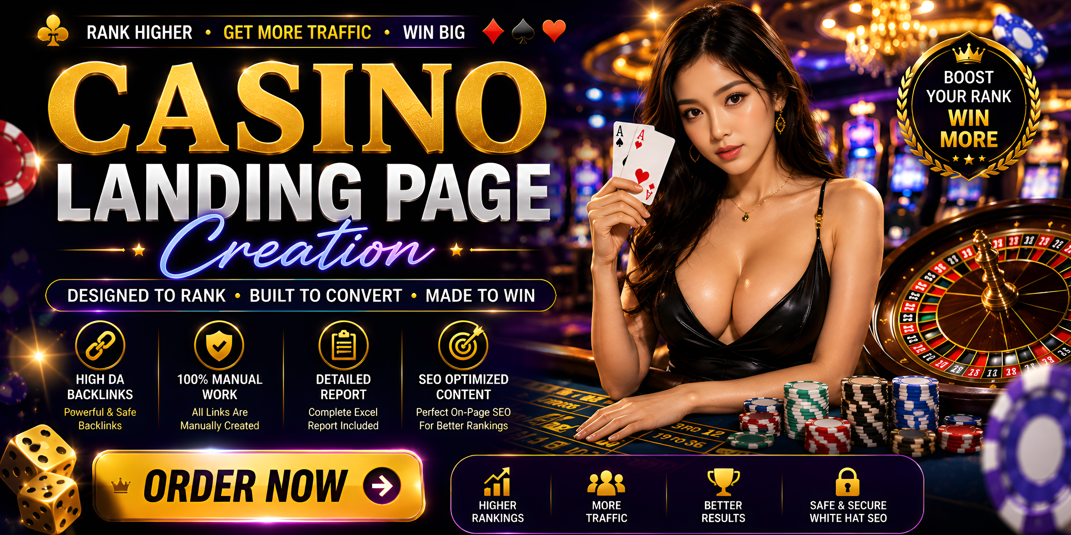 Casino Landing Page Well Designed/Attractive Pages Convert Potential Custom 