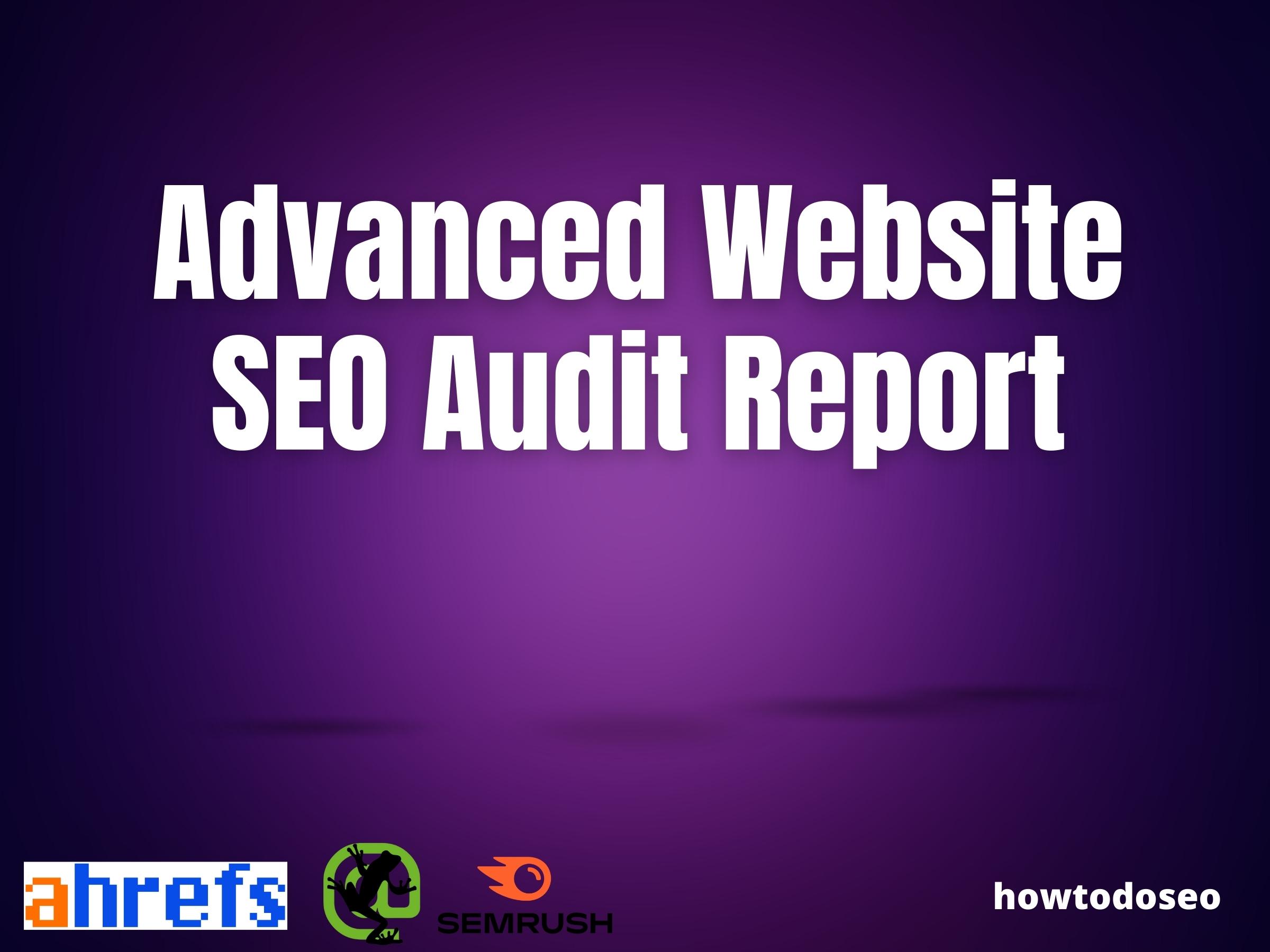 Best website SEO audit report, traffic manual audit, and website analysis
