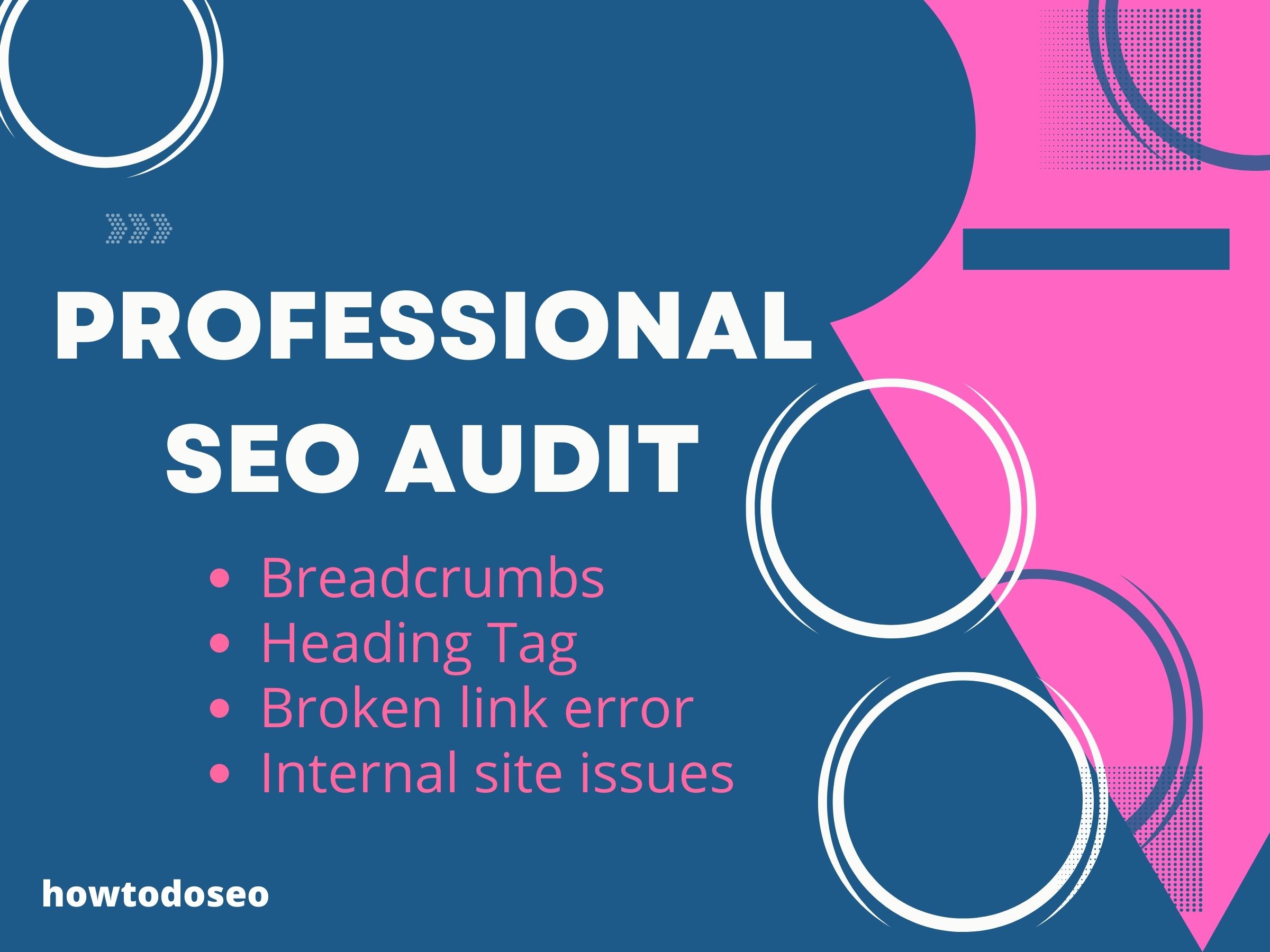 Best website SEO audit report, traffic manual audit, and website analysis