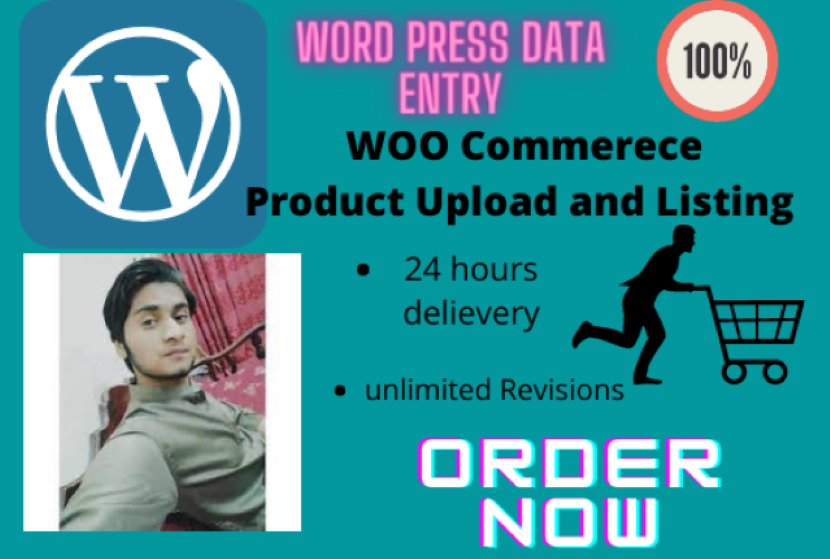 I will do wordpress woocomerce product listing and upload
