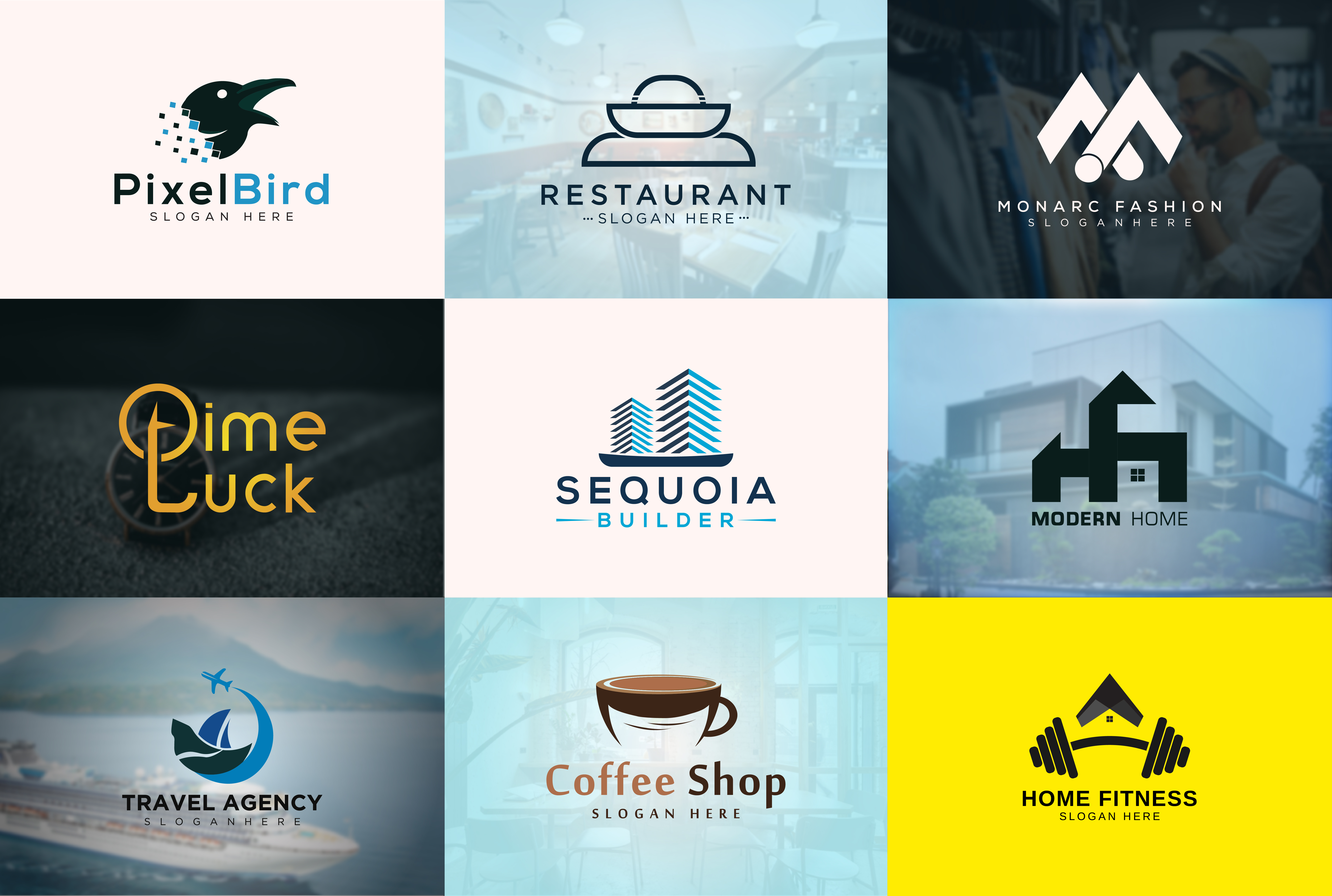 I will design 2 memorable modern minimalist business logo design