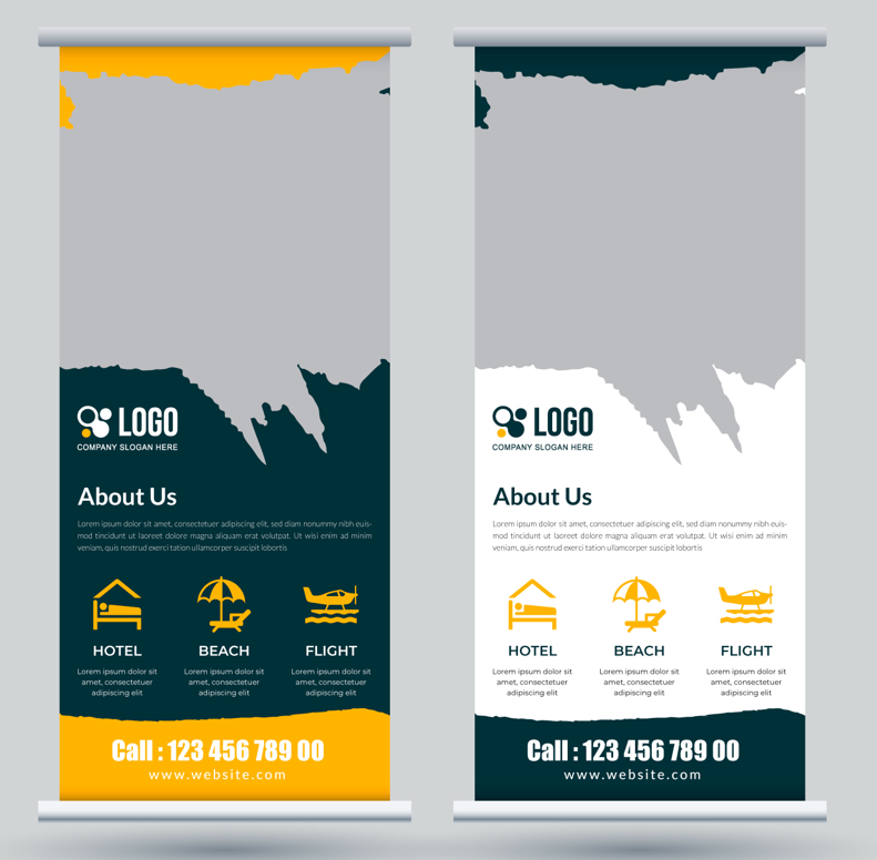 For $20, I'll develop three Roll Up Banner design for you in just 24 hours.