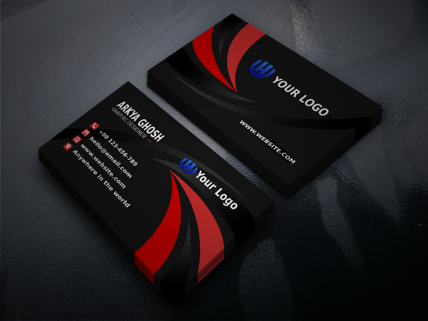 We can design attractive business card for you/your business 
