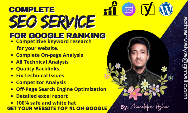 I will do complete seo service for google top ranking