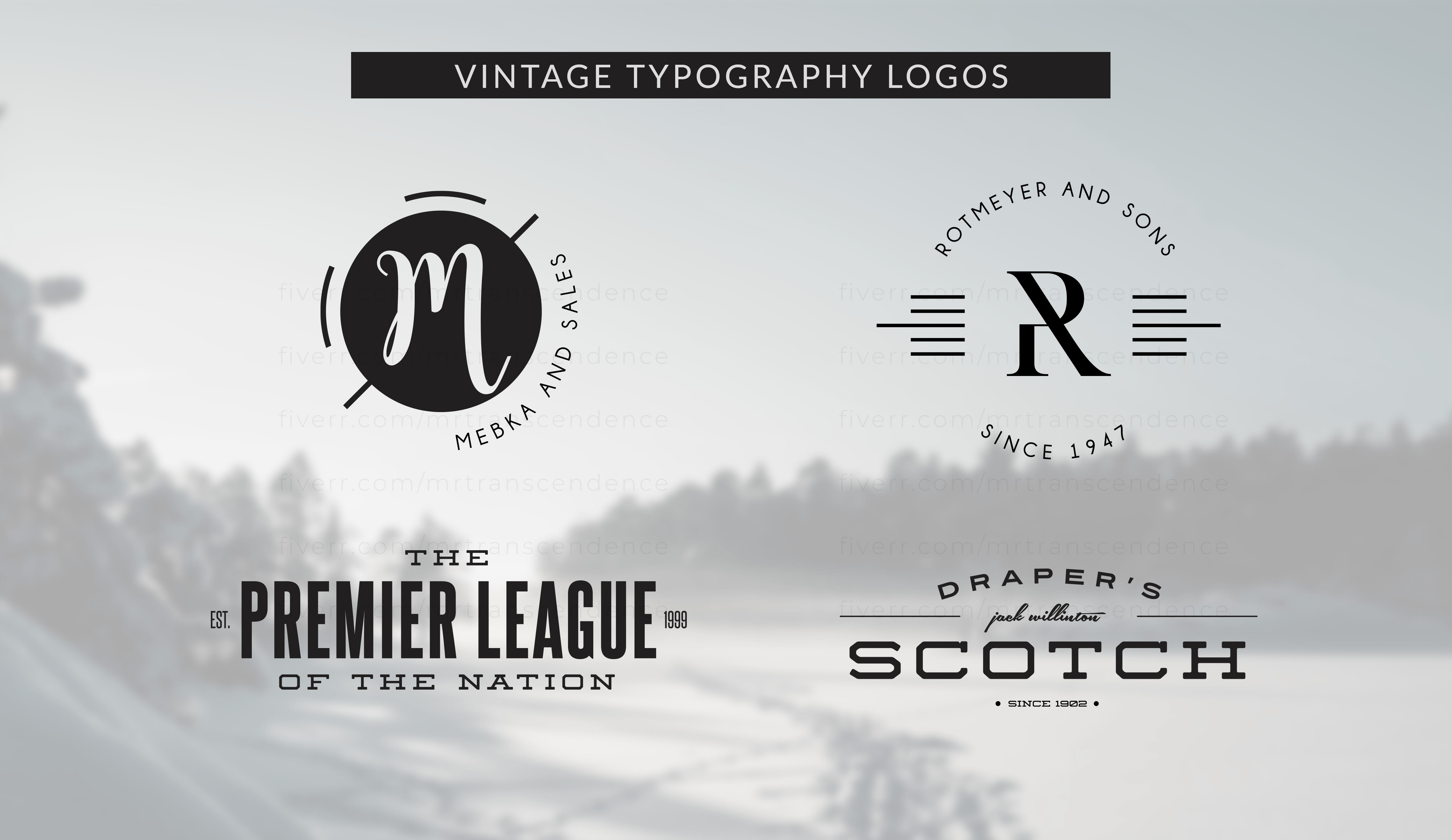 I will do modern logo, line art text or badge logo design
