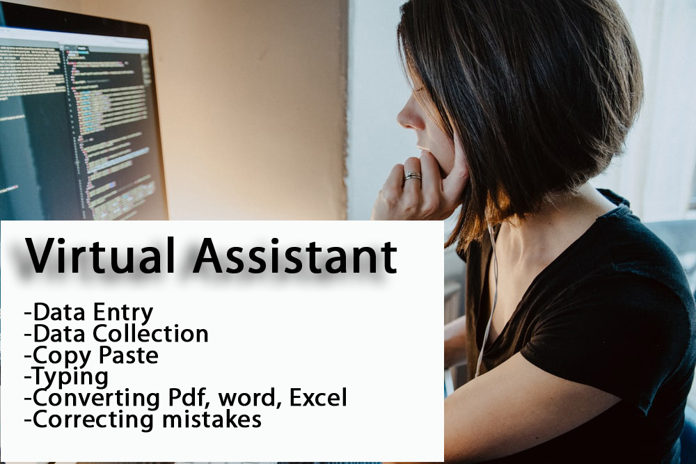 I will do data entry, copy paste, web research, converting pdf, word files.